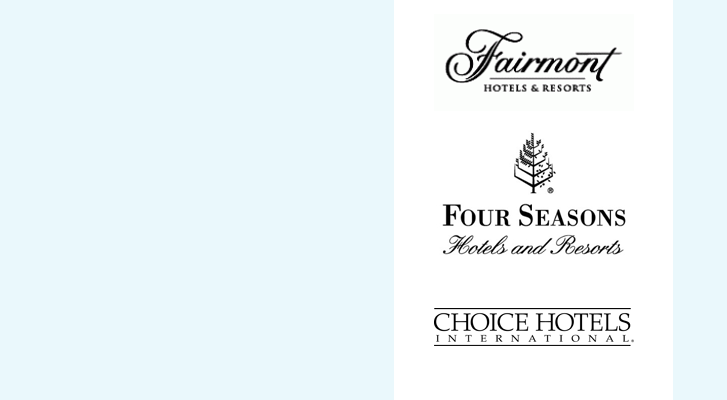 Image: Fairmont, Four Seasons, and Choice Hotels - Benchmarc360 Event housing planning services.