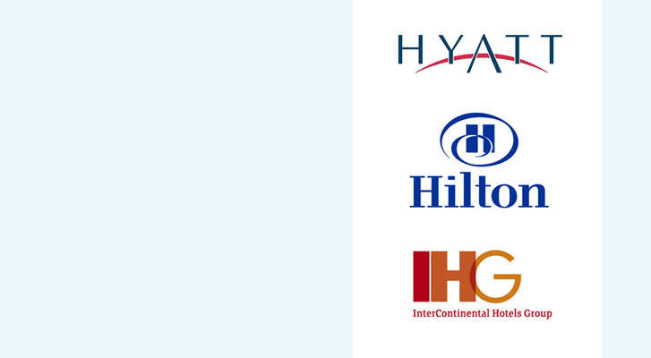 Image: Hyatt, Hilton, and InterContinental Hotels Group - Benchmarc360 Event housing planning services.